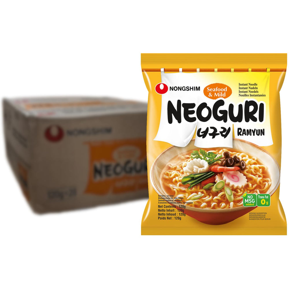 Instant Noodles Nong Shim Kimchi Ramyun Stor skål - Koreansk Ramen Suppe - Hurtig tilberedning - 1 pakke 112g