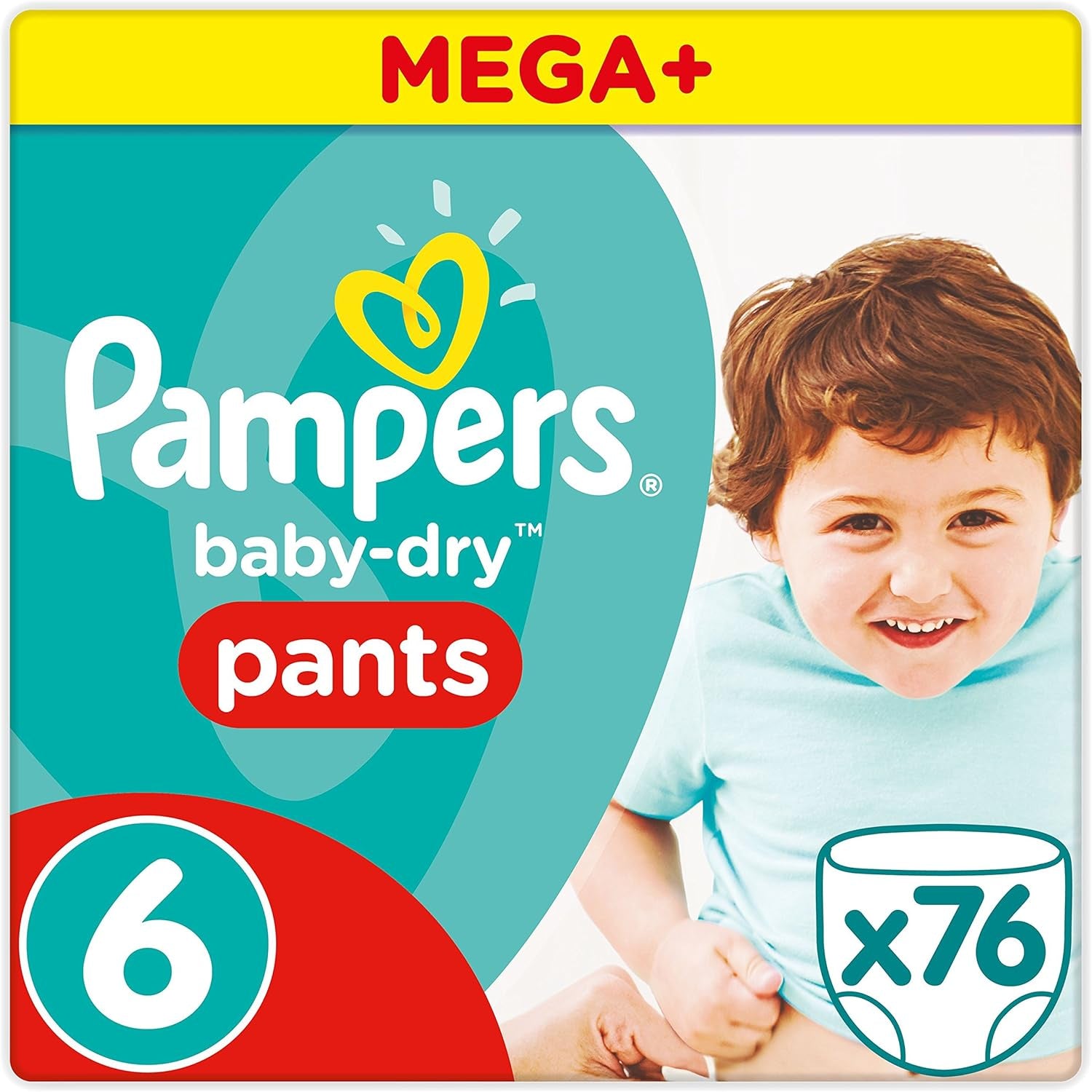 Pampers (gammel version), trusser, str. 4, 9 kg-15 kg, trepakning (1 x 88 bleer)