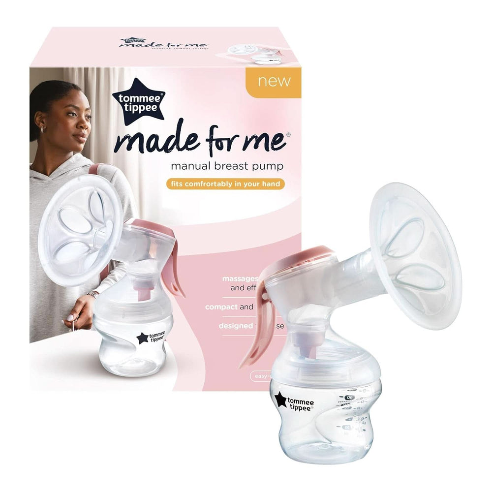 Tommee Tippee Made for Me Manuelle Einzel-Milchpumpe, Starke Saugkraft, Ergonomischer Griff, Tragbare Und Leise Milchpumpe, Samt Babyflasche Accessories Mad og Amning Bebe Naty Shop