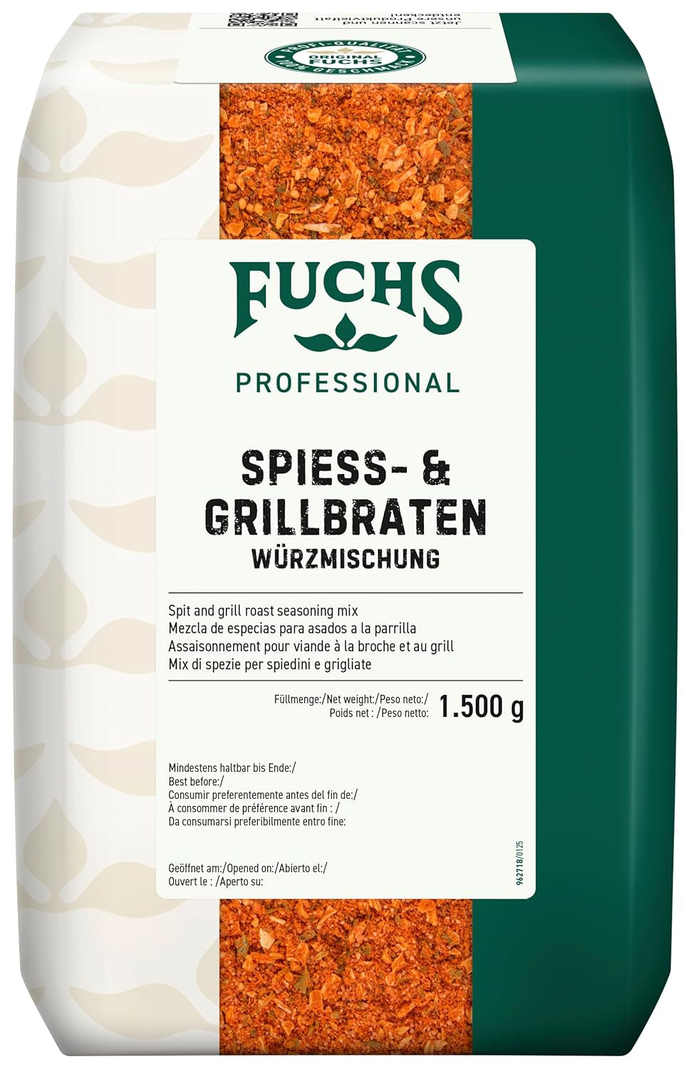 - Spieß- und Grillbraten Würzmischung | Gewürz für Spießgerichte, auch für Gemüspieße geeignet | Profi-Qualität für Großverbraucher | 1,5 kg genbrugspose