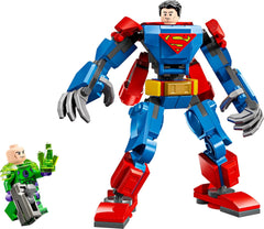 LEGO DC Superman Mech vs. Lex Luthor - Superheltelegetøj med 2 minifigurer - Bygbar actionfigur med bevægelige arme, ben og fingre - Gave til drenge og piger i alderen 6+ 76302 Byggesæt Besuche den LEGO-Store