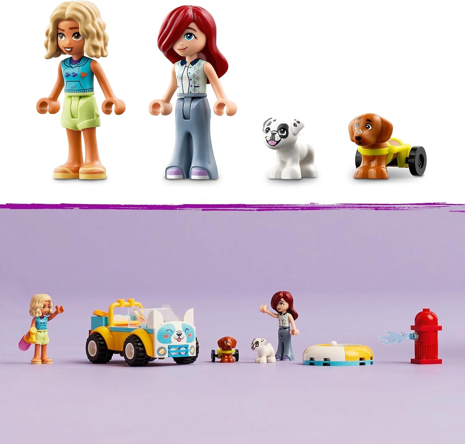 LEGO Friends mobil hundefrisørstue, legetøjslegesæt til legetøj, legetøj til børn med 2 figurer og 2 hunde til piger og drenge fra 4 år, hundeplejesæt 42635 Byggesæt Beuche den LEGO-Store