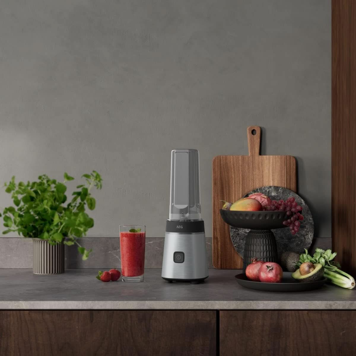 AEG SB3-1-2S Standblender, 300 W, 2 hastighedsniveauer, bærbar kop Mor og barn Naty Shop