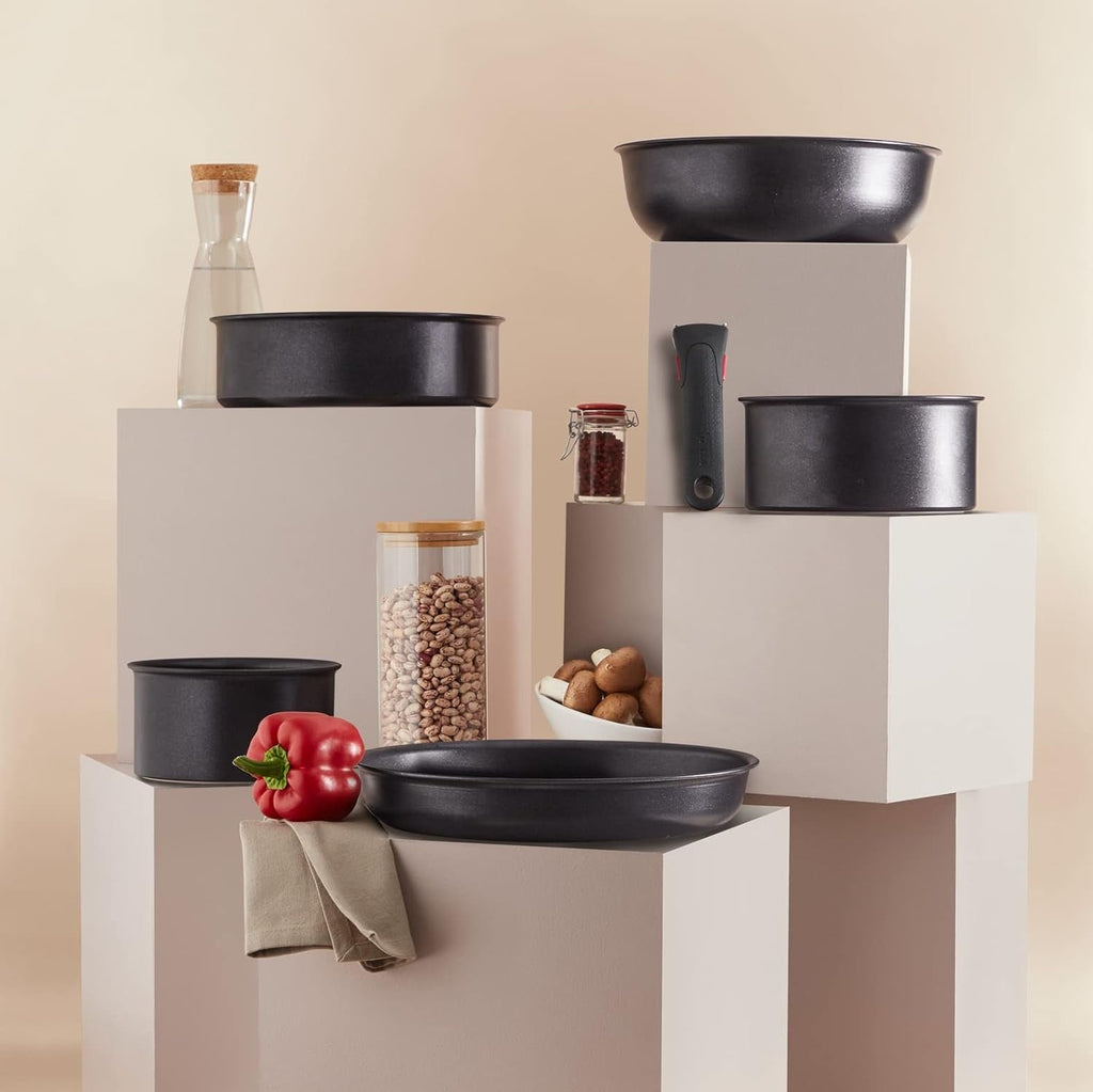 Tigaie Tefal Ingenio Eco Resist, 20 cm, inducție, ușor de curățat, acoperire antiaderentă Oale si Tigai Naty Shop