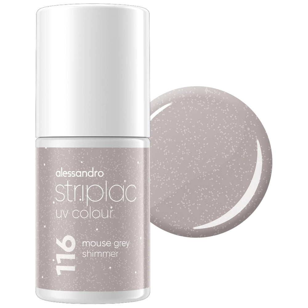 UV-neglelak alessandro Striplac Midnight Black – Delikat og langtidsholdbar – Nem fjernelse takket være peel-off fjernelsesteknologi – Vegansk og grusomhedsfri – 8 ml