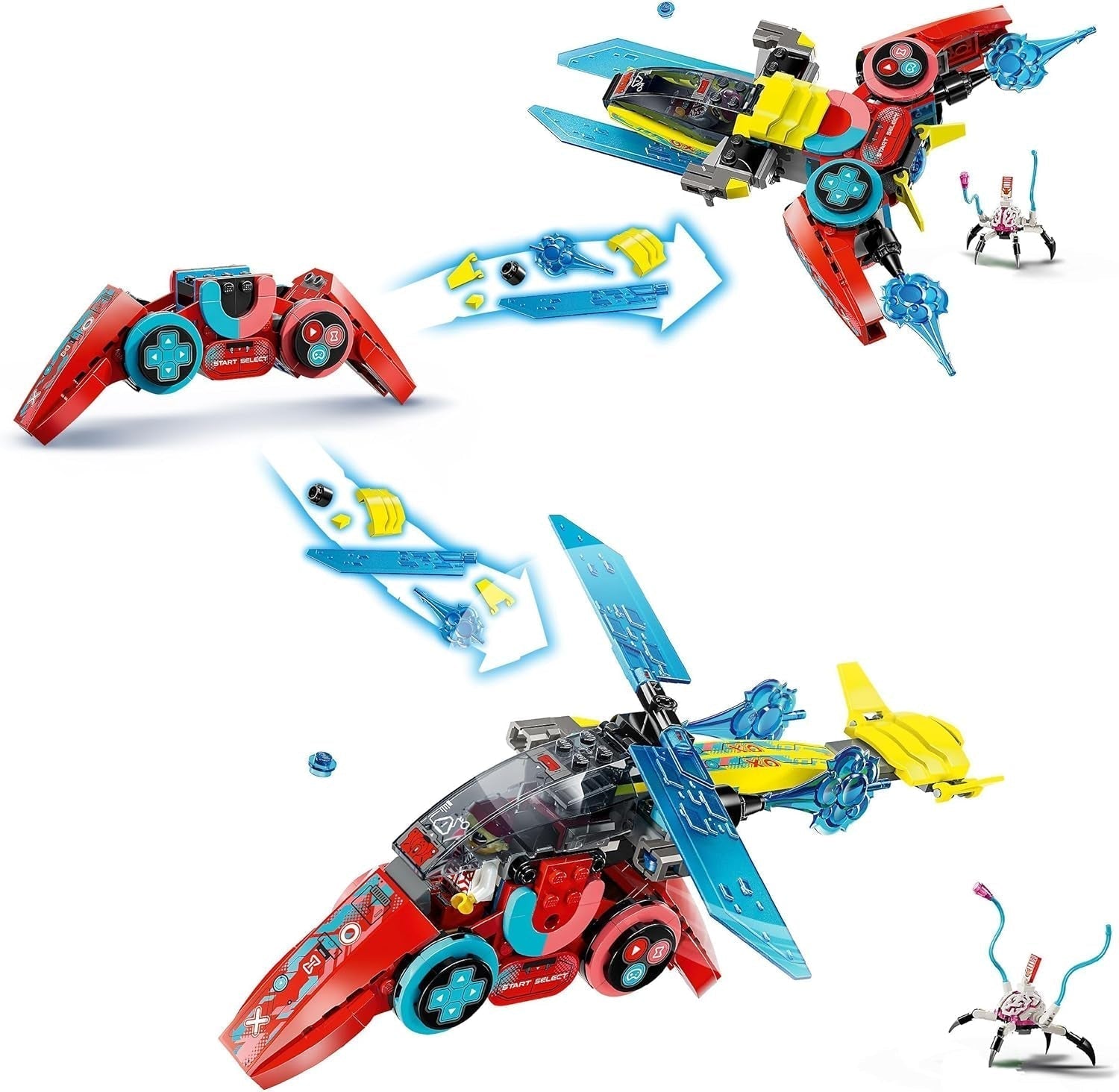 LEGO Dreamzzz Coopers Flying Video Game Controller Fantastisk Legetøj 2 i 1 Spider Minifigure Videospil Sæt Gave til piger og drenge 7 år 71489 Byggesæt Besuche den LEGO-Store