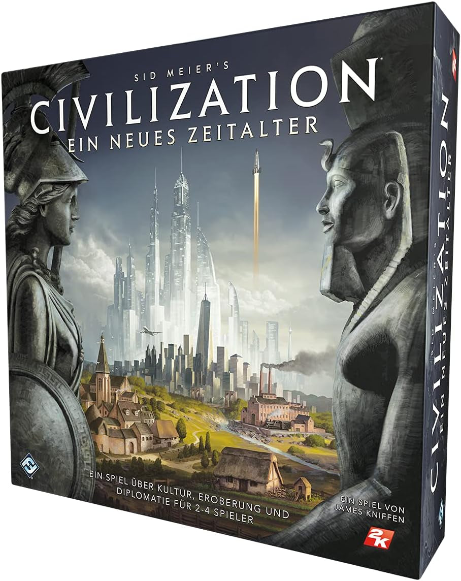 Fantasy Flight Games, Civilization: A New Age, Core Game, Ekspertspil, Brætspil, 2-4 spillere, Alder 14+, 120+ minutter, Tysk