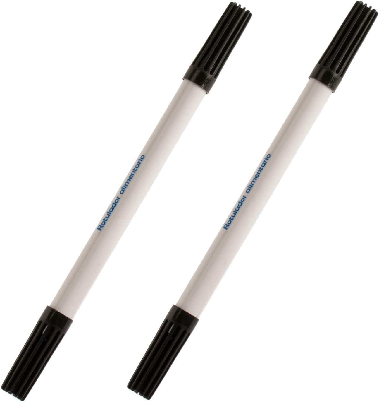 Dekora 414094 - Pixuri negre colorante alimentare pentru decorarea brioșelor, fondant sau hârtie comestibilă - Culoare neagră, Negru