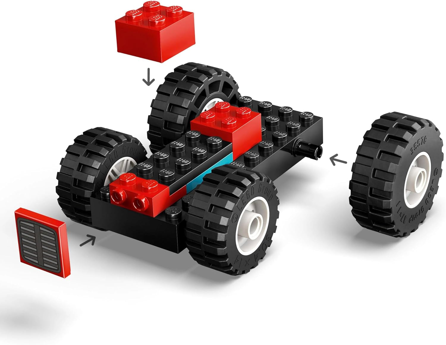 LEGO City traktor med trailer - Gårdlegetøj med traktor og dyrefigurer - Montessori legesæt til drenge og piger fra 4 år - gave med 2 minifigurer 60461 Byggesæt Besuche den LEGO-Store