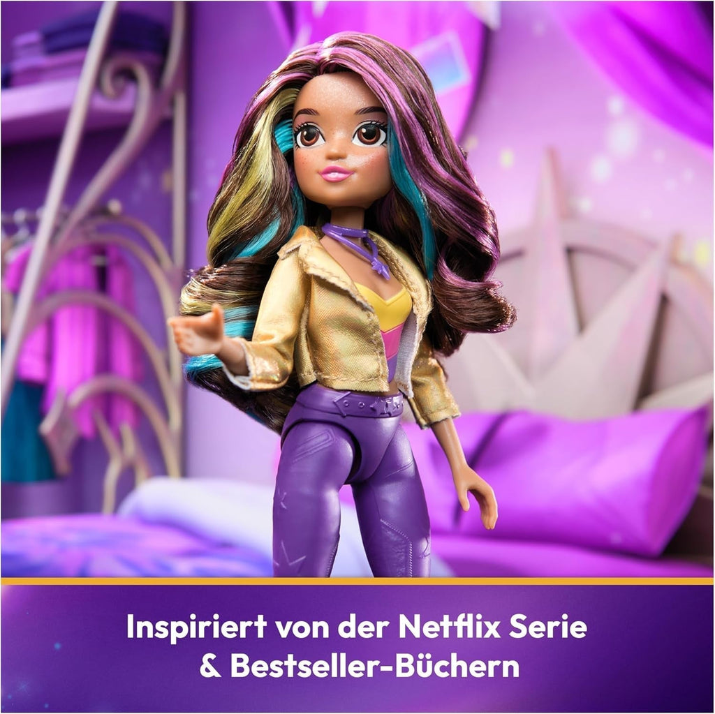 Unicorn Academy Deluxe Masked Ball Sophia - păpușă de 24 cm din popularul serial Netflix cu 2 ținute, dress-up clasic și joc de rol, vârsta 4+ Papusi Naty Shop