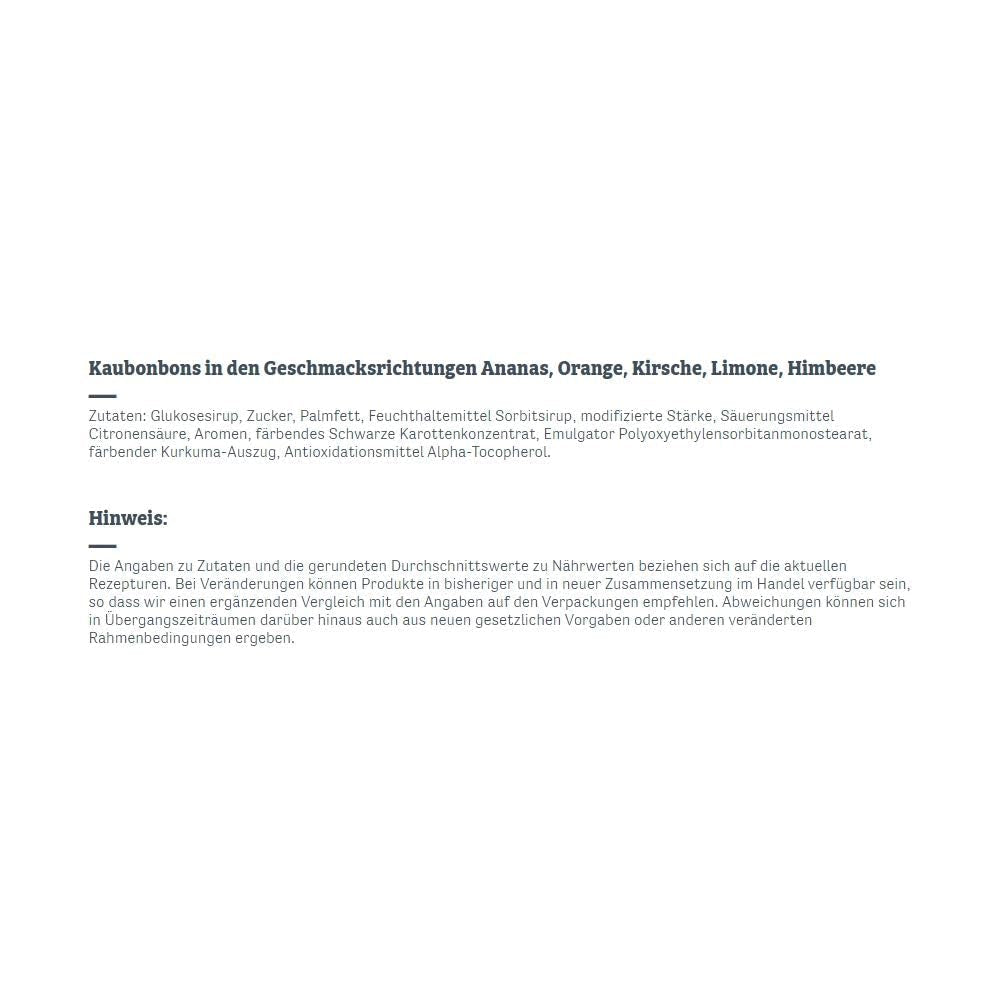 Kaufrüchtchen – 1 x 425G – karameller med fem frugtsmag Naty Shop