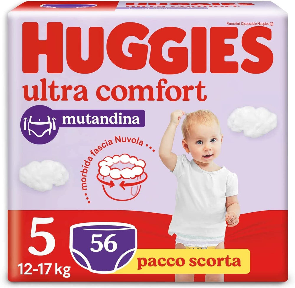 Huggies Ultra Comfort blebukser Naty Shop størrelse 5 (pakke med 56)