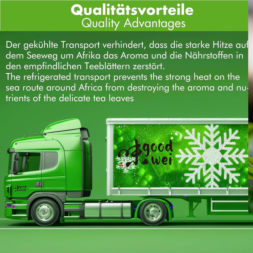 Goodwei Sencha Ceai verde organic Four Seasons - Ceai verde aromat, ușor amar, 250 g