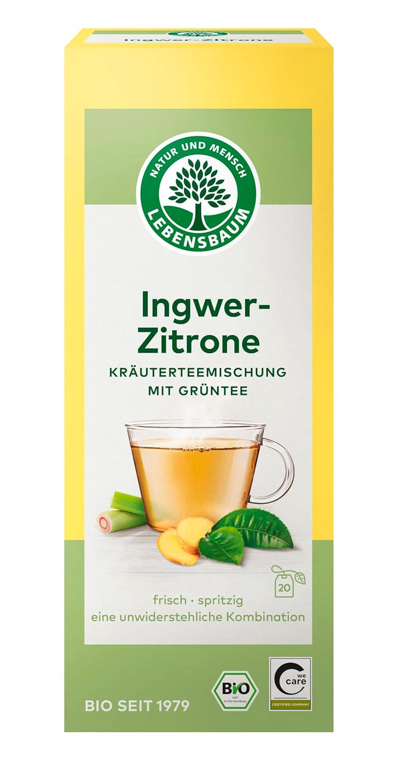 LEBENSBAUM Ceai de iasomie, ceai organic cu flori proaspete de iasomie, pliculețe de ceai verde, gust 100% natural, 20 pliculețe de ceai à 1,5 g