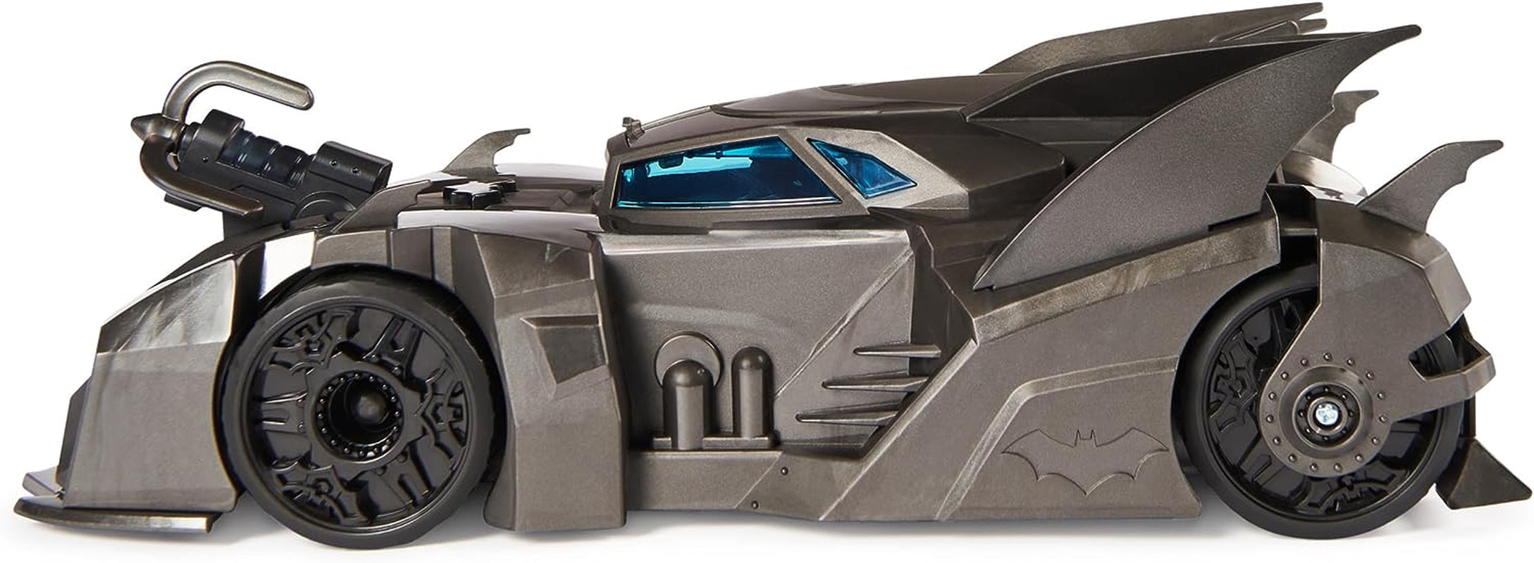 DC Comics Batman Offroad Batmobile med katapult med gribekrog og gittercelle bagpå, inklusive 10 cm Batman-figur til superheltefans fra 4 år og opefter Actionfigurer Naty Shop
