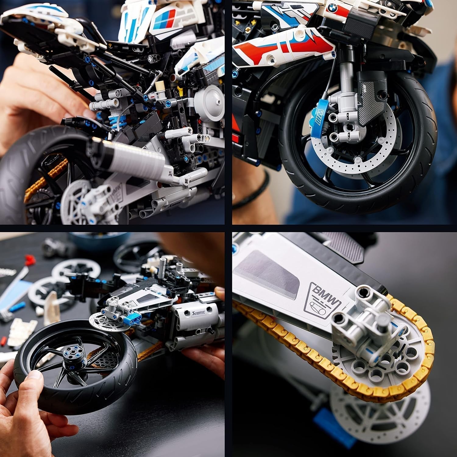 LEGO Technic BMW M 1000 RR Motorcykel Model Voksen Model Kit Sæt som en håndværksgave til mænd og kvinder Hjem eller kontorindretning 42130 Byggesæt Besuche den LEGO-Store