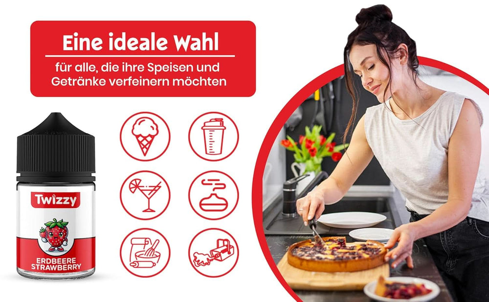 Twizzy koncentreret jordbærsmag, 60 ml Aromas Naty Shop