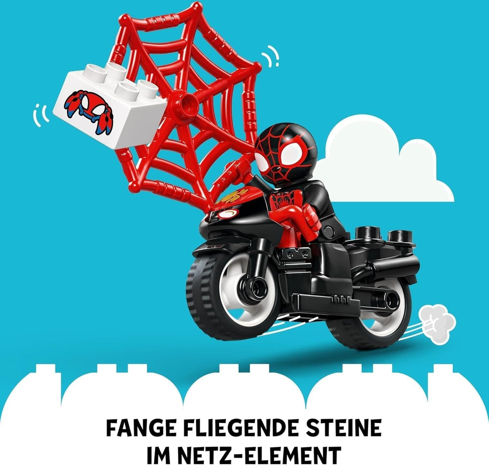 LEGO DUPLO Marvel Spins Motorcykeleventyr, Fantasy-legesæt til tv-serien Spidey og hans supervenner, pædagogisk legetøj at bygge og genopbygge til børn fra 2 år og derover 10424 Byggesæt Besuche den LEGO-Store