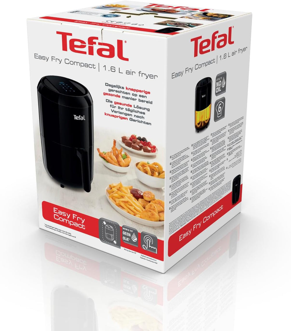 Tefal EY3018 Easy Fry Kompakt varmluftsfrituregryde, 1,6L, 6 madlavningsprogrammer Husholdningsapparater Naty Shop