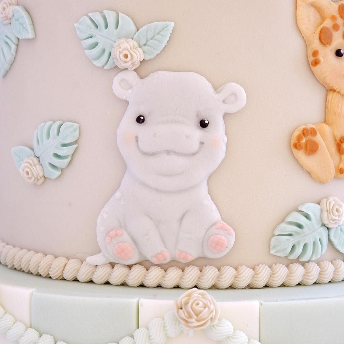 Katy Sue, Sweet Safari Silikonestøbning, Naty Shop Kitchen Hipopotam