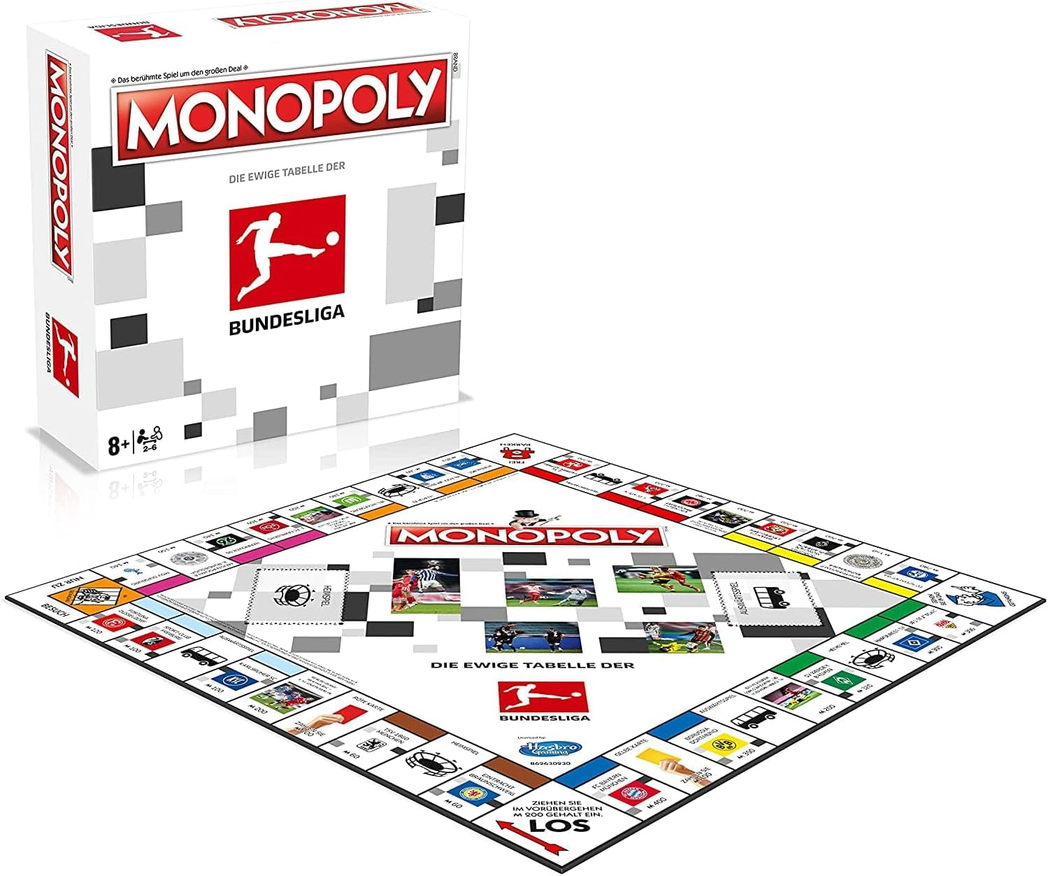 Winning Moves Monopoly Bundesliga Edition - Monopoly Fan Game - Familiestrategispil Bundesliga Edition - 2+ spillere i alderen 8+ - Tysk
