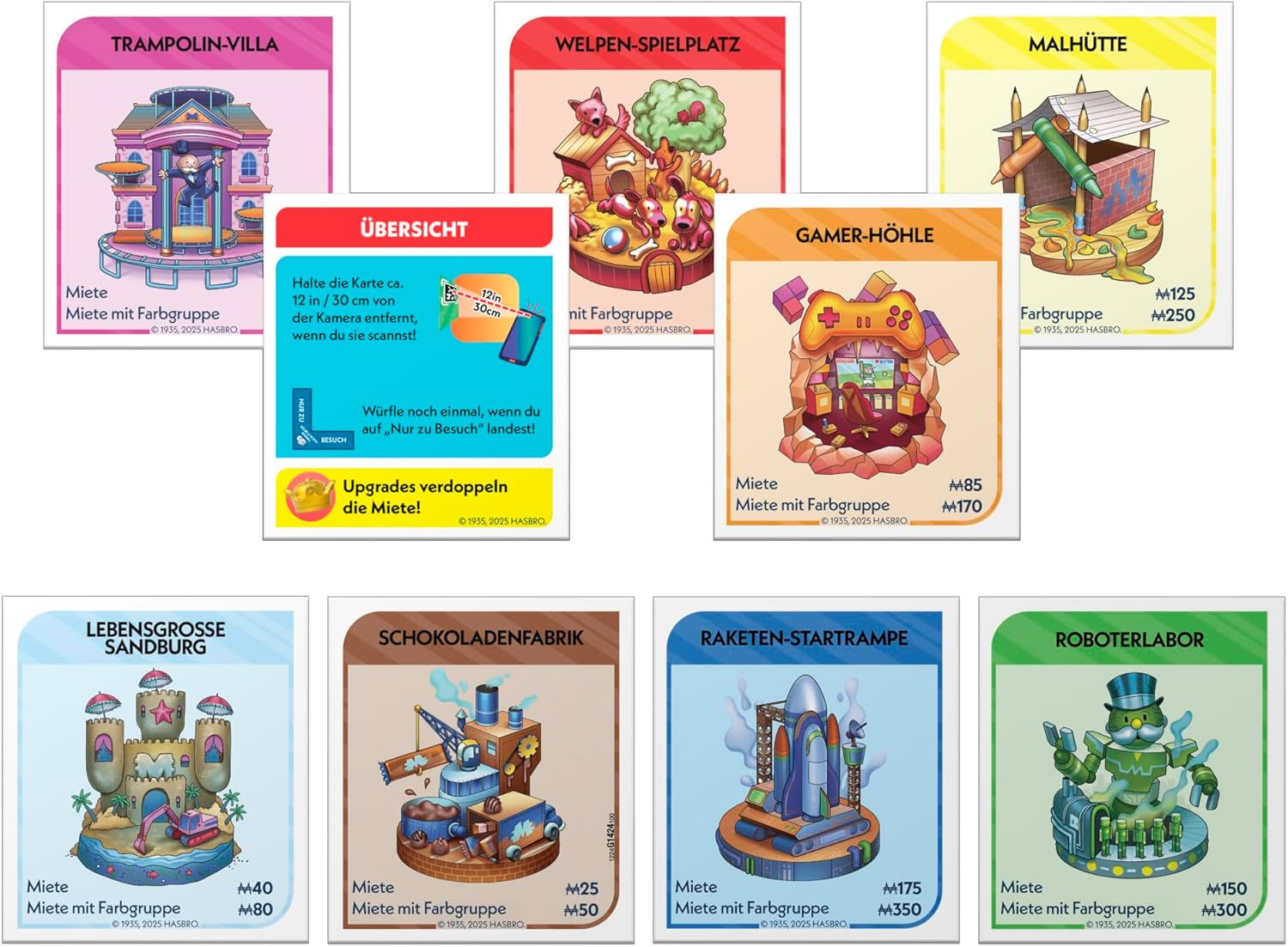 Monopoly Board Game App Banking - tysk version, moderne version af det klassiske elektroniske spil for børn fra 8 år og opefter, for 2 til 6 spillere