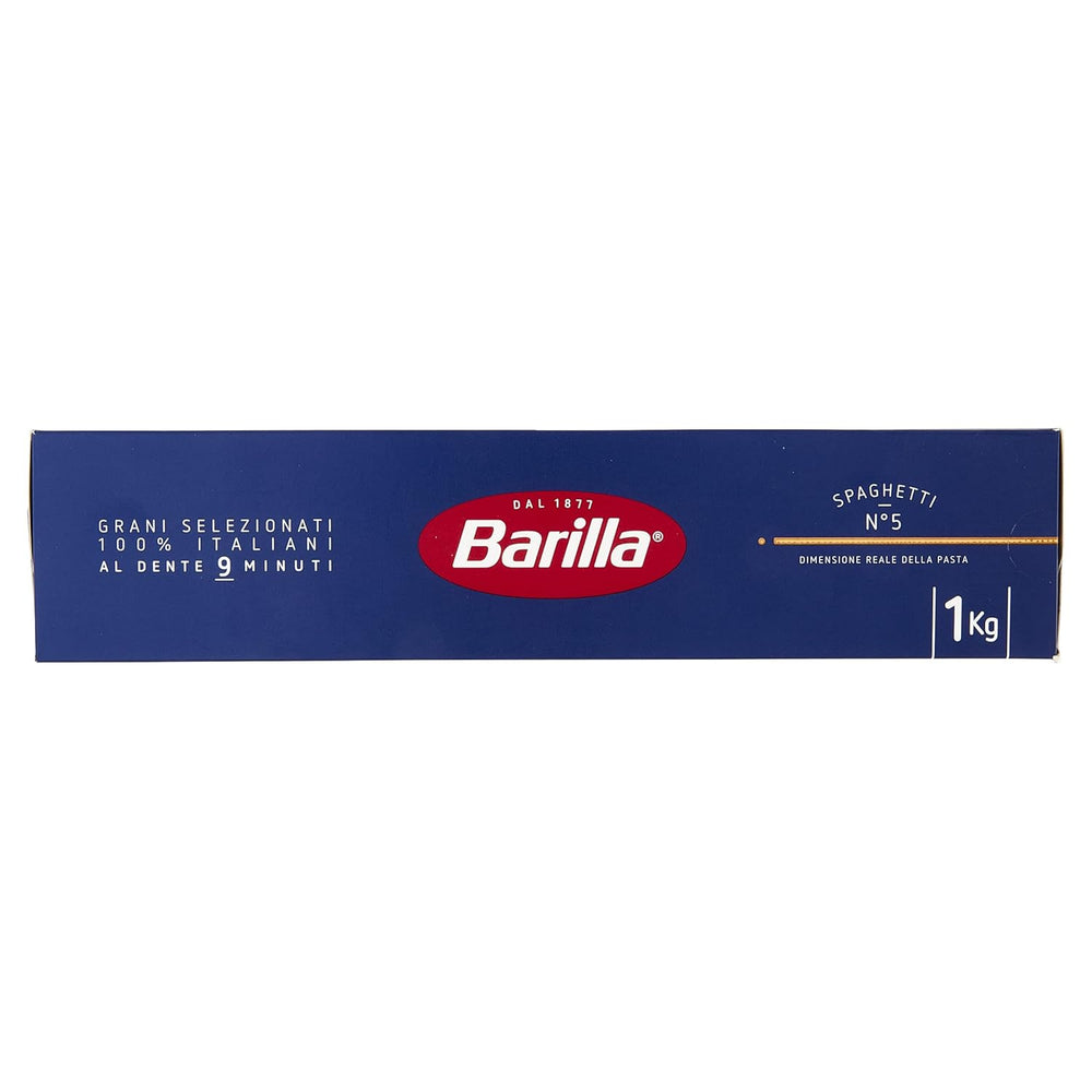 Barilla Classic Spaghetti nr. 5 pasta fra højkvalitets durumhvede, altid al dente (1 x 1 kg)