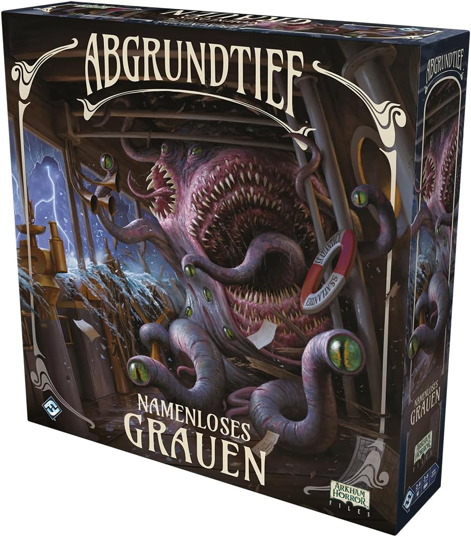 Fantasy Flight Games, Abyss – Horror Without a Name, Udvidelse, Ekspertspil, Strategispil, 3-6 spillere, 14+, 120-240 minutter, Tysk, Flerfarvet, Farverigt