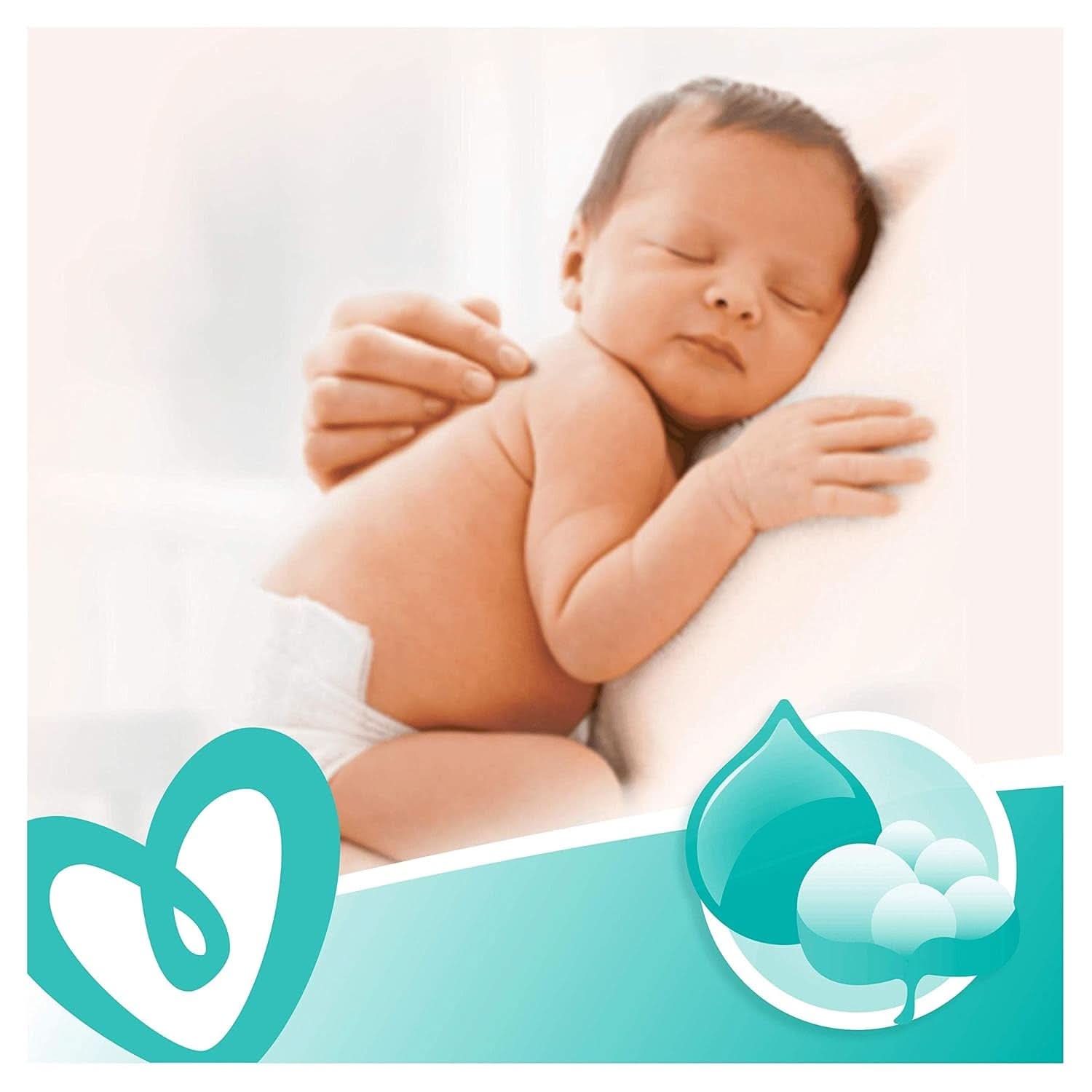 Pampers Sensitive vådservietter, 80 servietter Baby Wet Wipes Naty Shop