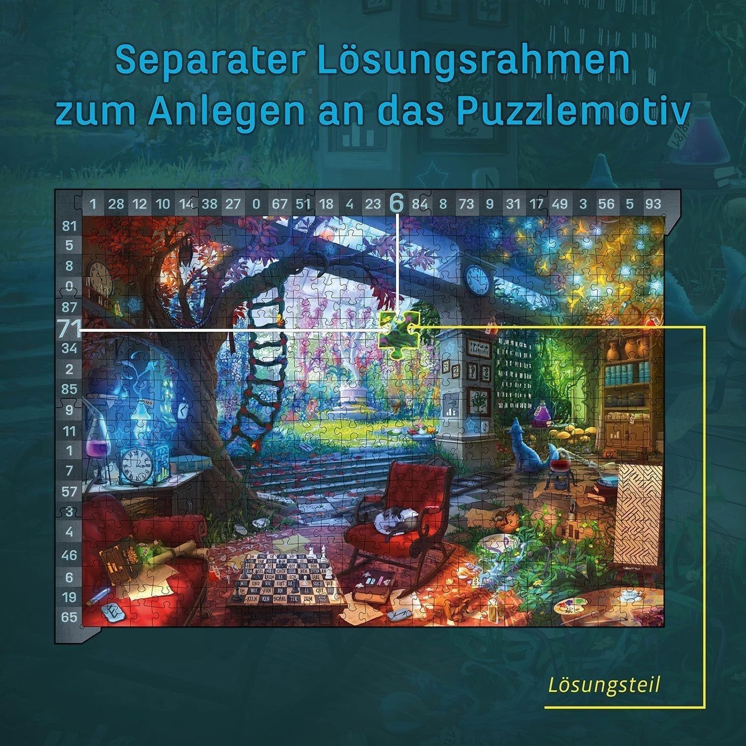 KOSMOS 683979 EXIT® - Puzzle: Studioul ascuns, puzzle de 500 de piese, pentru adulți și copii de la 10 ani, Escape Room Puzzle pentru începători cu puzzle-uri Puzzle Naty Shop