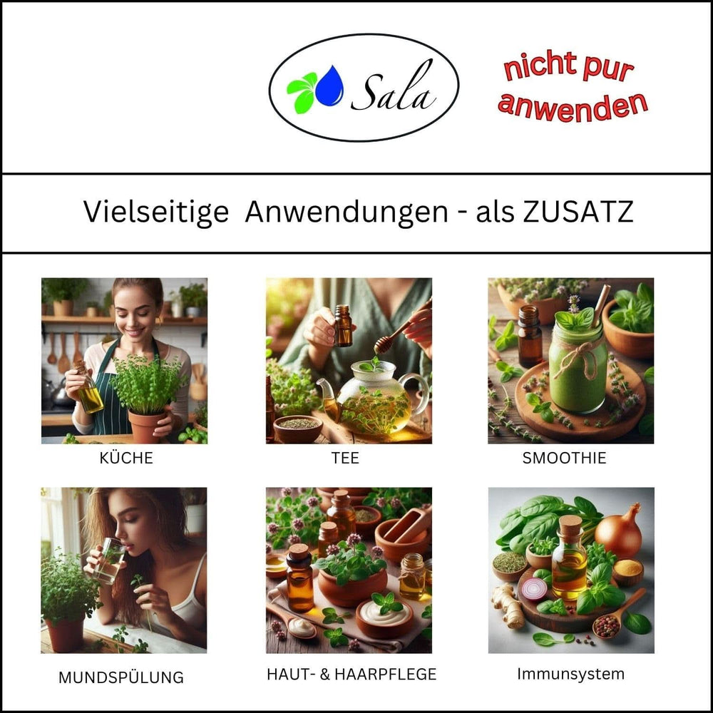 Oregano Oil Aroma Essential Oregano Oil BIO - Til forbrug - 100% naturlig 30 ml Arome Naty Shop