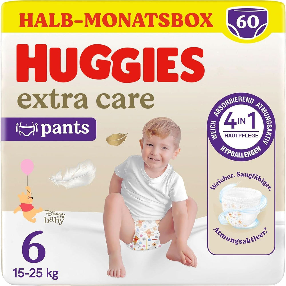 Pantaloni Huggies Extra Care cu design Disney, diverse marimi Mama si Copilul Naty Shop Marimea 6