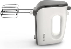 Philips Håndmixer, 450 W, 5 Geschwindigkeiten plus Turbo, Weiß/Grau (HR3741/00) Køkken Naty Shop