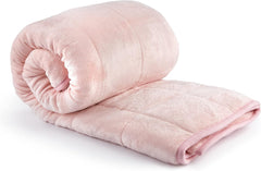 Emma Barclay Pătură Sherpa cu greutate, 127 X 152 cm, Blush Pink Paturi si Cuverturi Emma Barclay