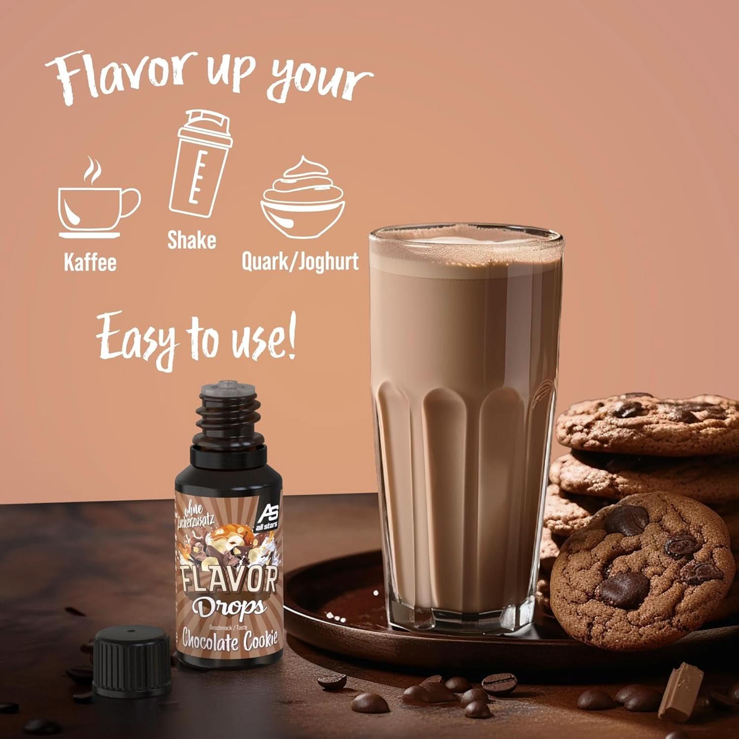 ALL STARS Flavor Drops, Flavored drops uden tilsat sukker og uden kalorier - Sødme og smag til mad, 30 ml Sweeteners Naty Shop