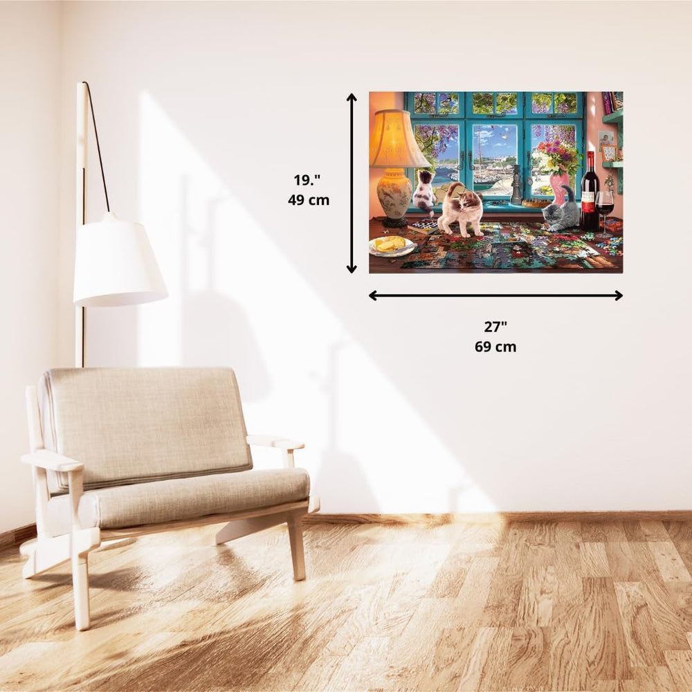 Schmidt Spiele 58344 Ved puslespilsbordet, 1000 brikker Puslespil Naty Shop