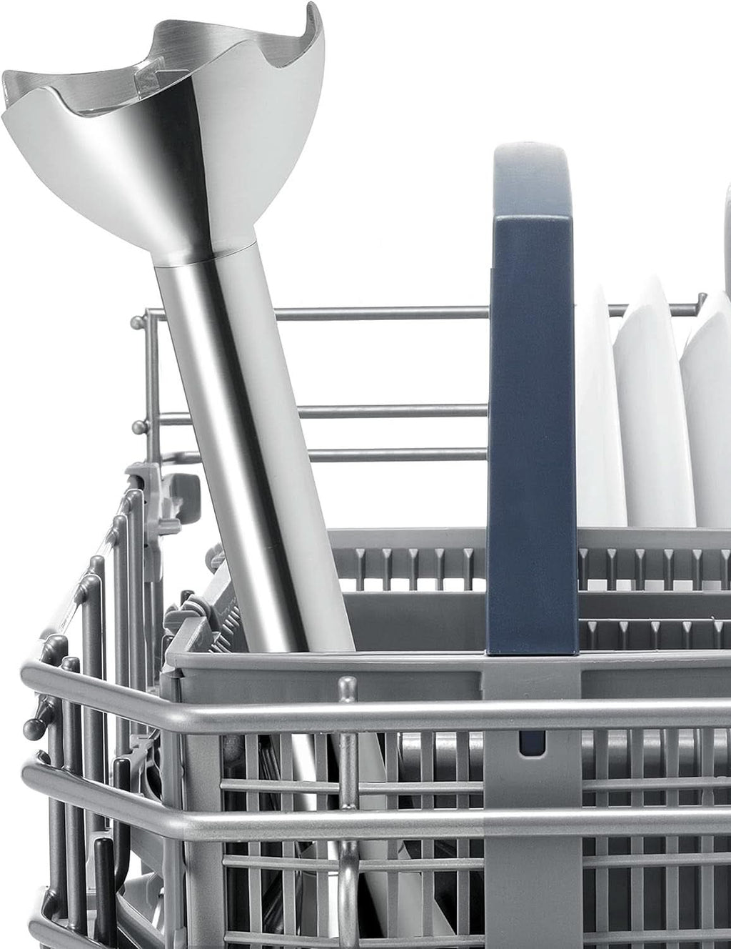 Haushaltsgeräte MSM6B500 Stabmixer, 350 W, Silber/Weiß Bucatarie Naty Shop