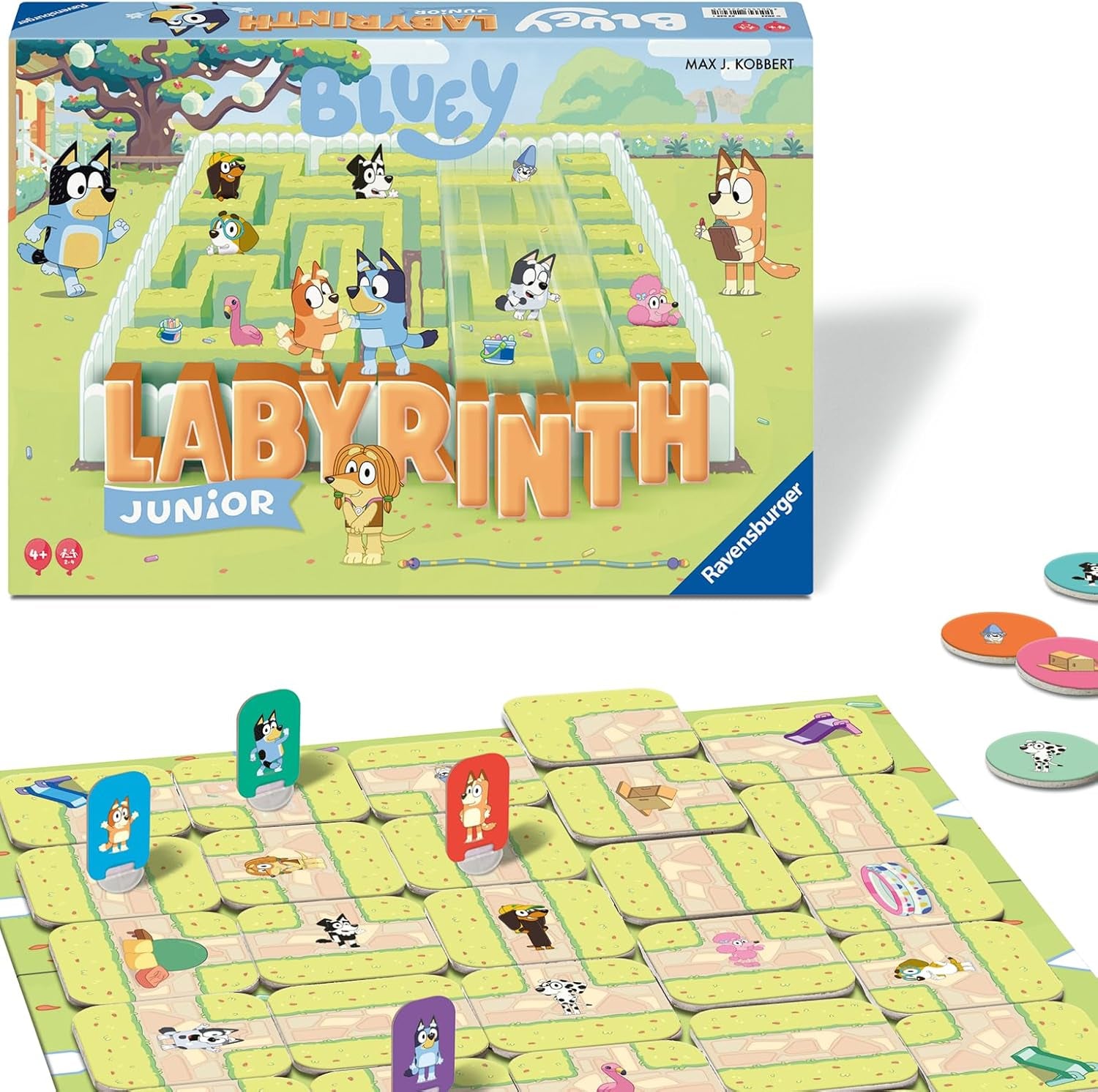 Ravensburger Joc pentru copii 20847 - Labirint Junior - Clasic pentru familie pentru cei mici, joc pentru copii cu vârsta de 4 ani și peste - joc de societate potrivit pentru 2-4 jucători, ediție Junior
