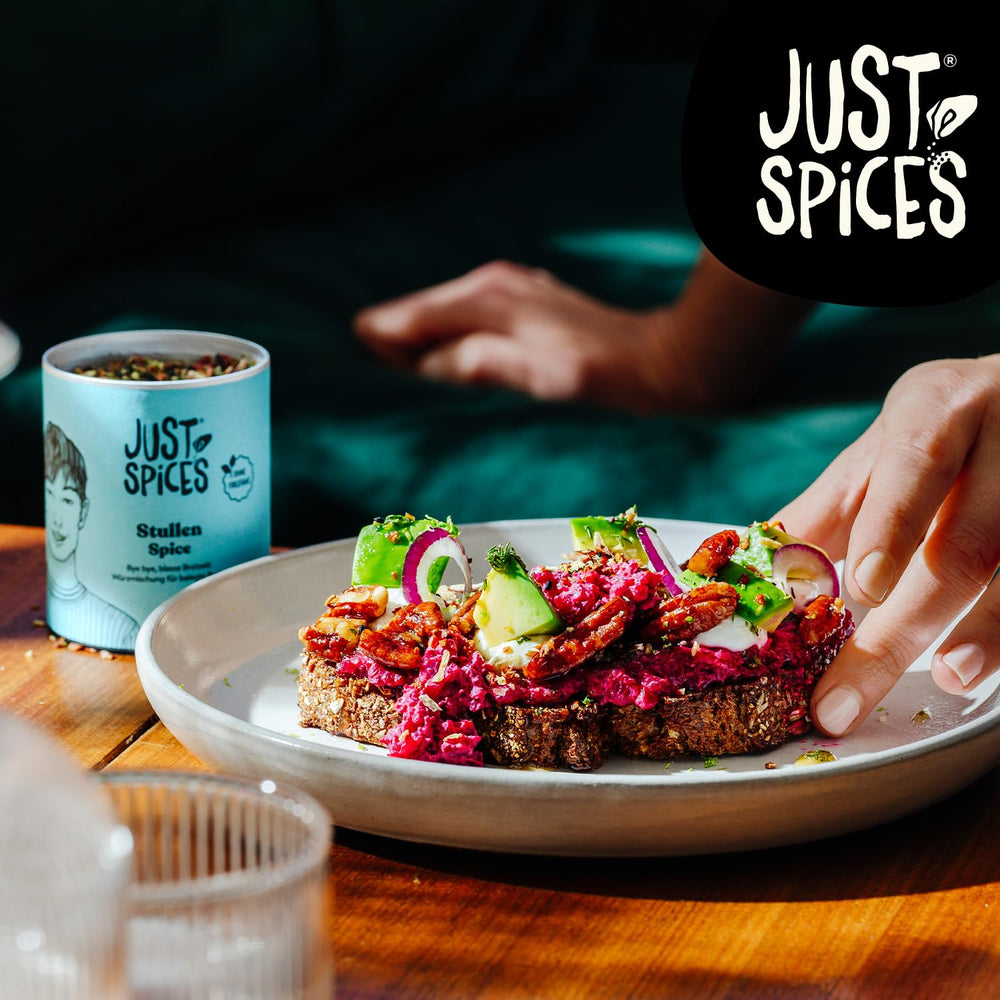 Just Spices Stullen Spice I Würze belegte Brote med 13 leckeren Ingrediens i en Gewürzmix I Gewürzdose, 50 g
