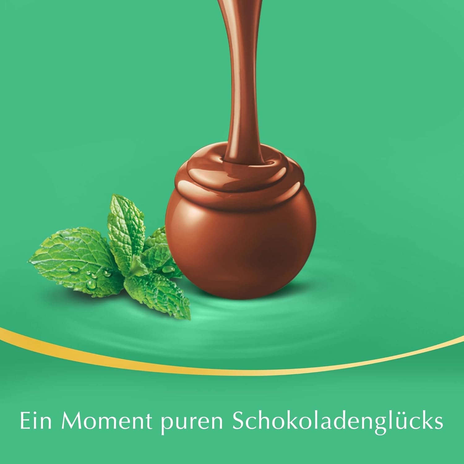 LINDOR hvide chokoladekugler, 1 kg og LINDOR | 1 kg genlukkelig pose | ca. 80 mælkechokoladekugler med myntefyld | Bulkpakke, pralinegave, chokoladegave