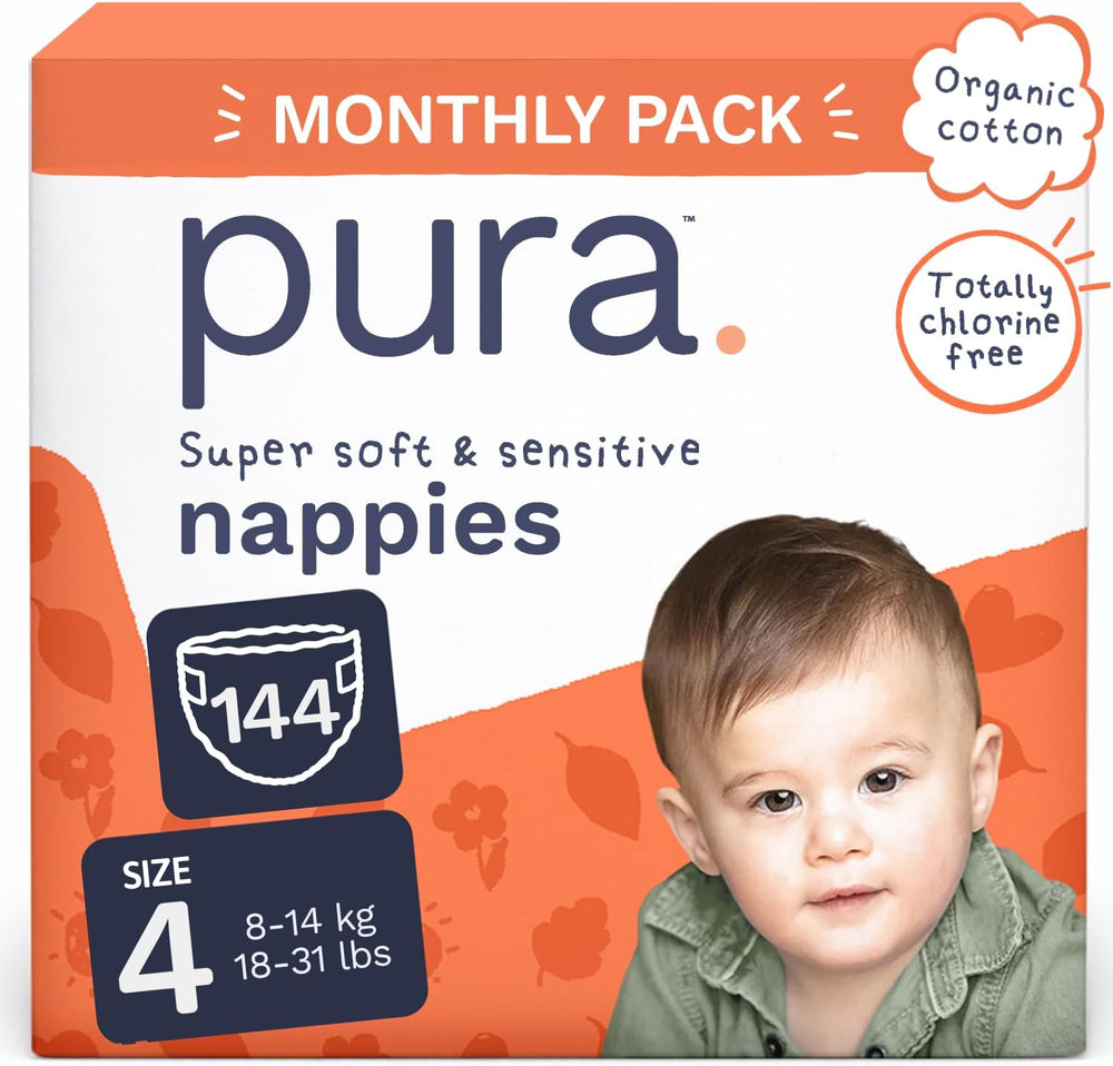 Eco babybleer - størrelse 3 (4-9 kg), 1 pakke (26 bleer), ultrabløde bleer til følsom hud, økologisk bomuld, op til 12 timers lækagebeskyttelse, ny størrelsesguide