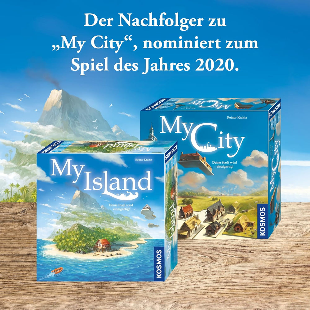 Kosmos 682224 My Island Legacy Game 8 Chapters Brætspil for 2-4 spillere i alderen 10+ Baseret på hittet My City (nomineret til årets spil 2021)