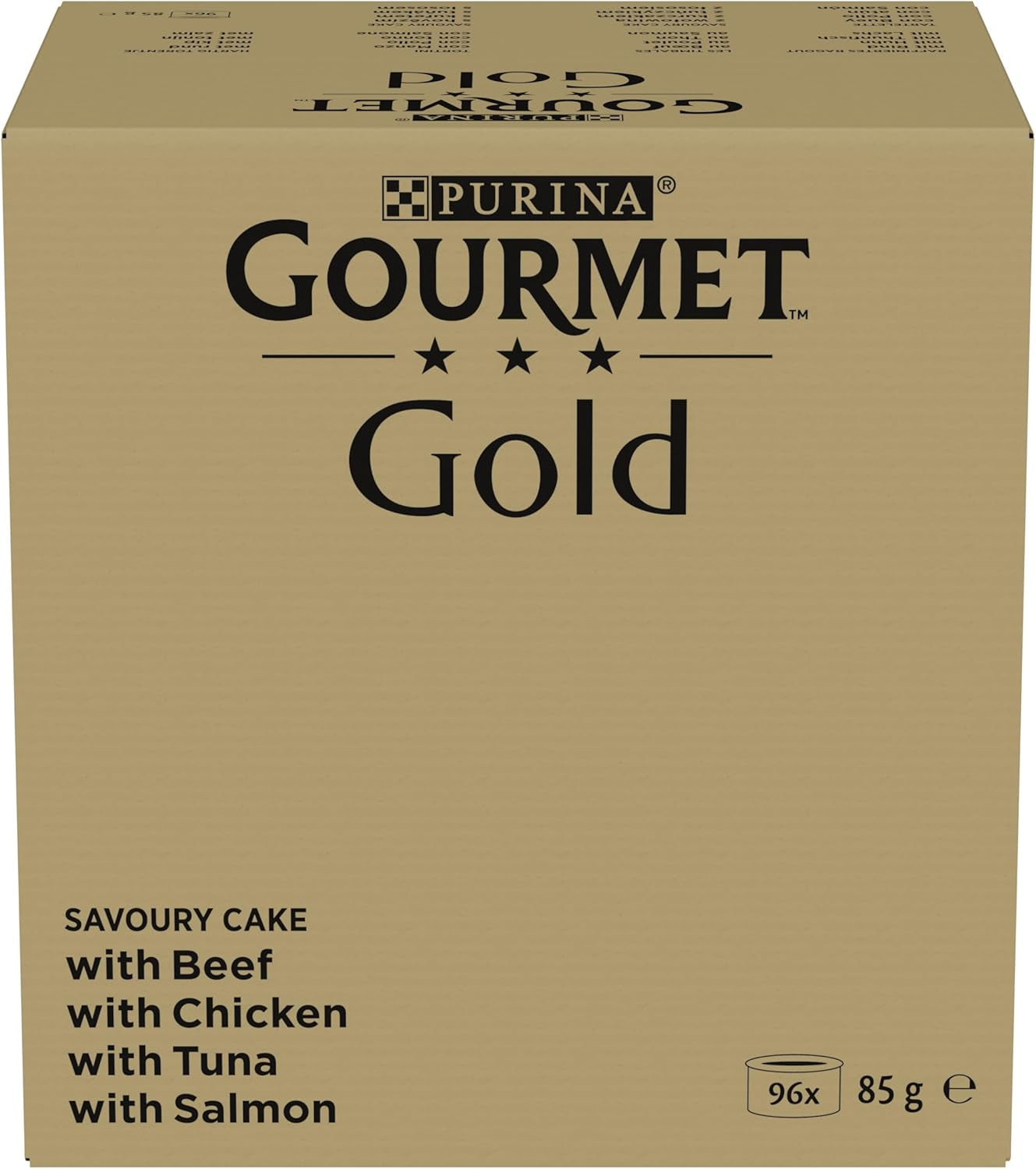Hrană umedă pentru pisici Gourmet Gold Refined Ragout, mix variat, pachet de 96 (96 x 85g)