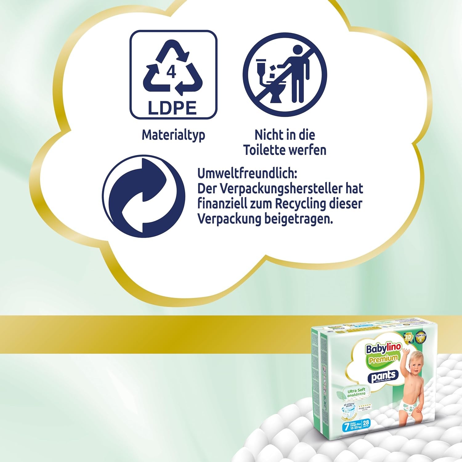 Premium bukser, størrelse 7, Ultra Soft Filter, XL Plus (15-25 kg), 28 stk.