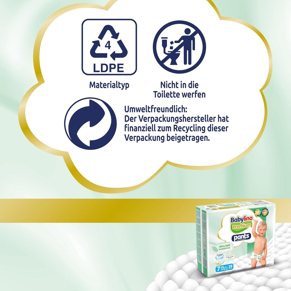 Premium bukser, størrelse 7, Ultra Soft Filter, XL Plus (15-25 kg), 28 stk.