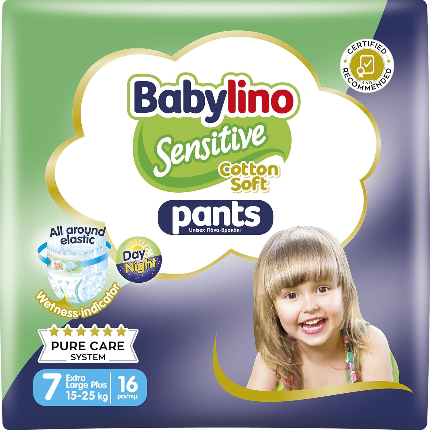 Bleer Sensitive Cotton Soft, str. 4, Bukser Maxi (7-13 kg), 22 stk.