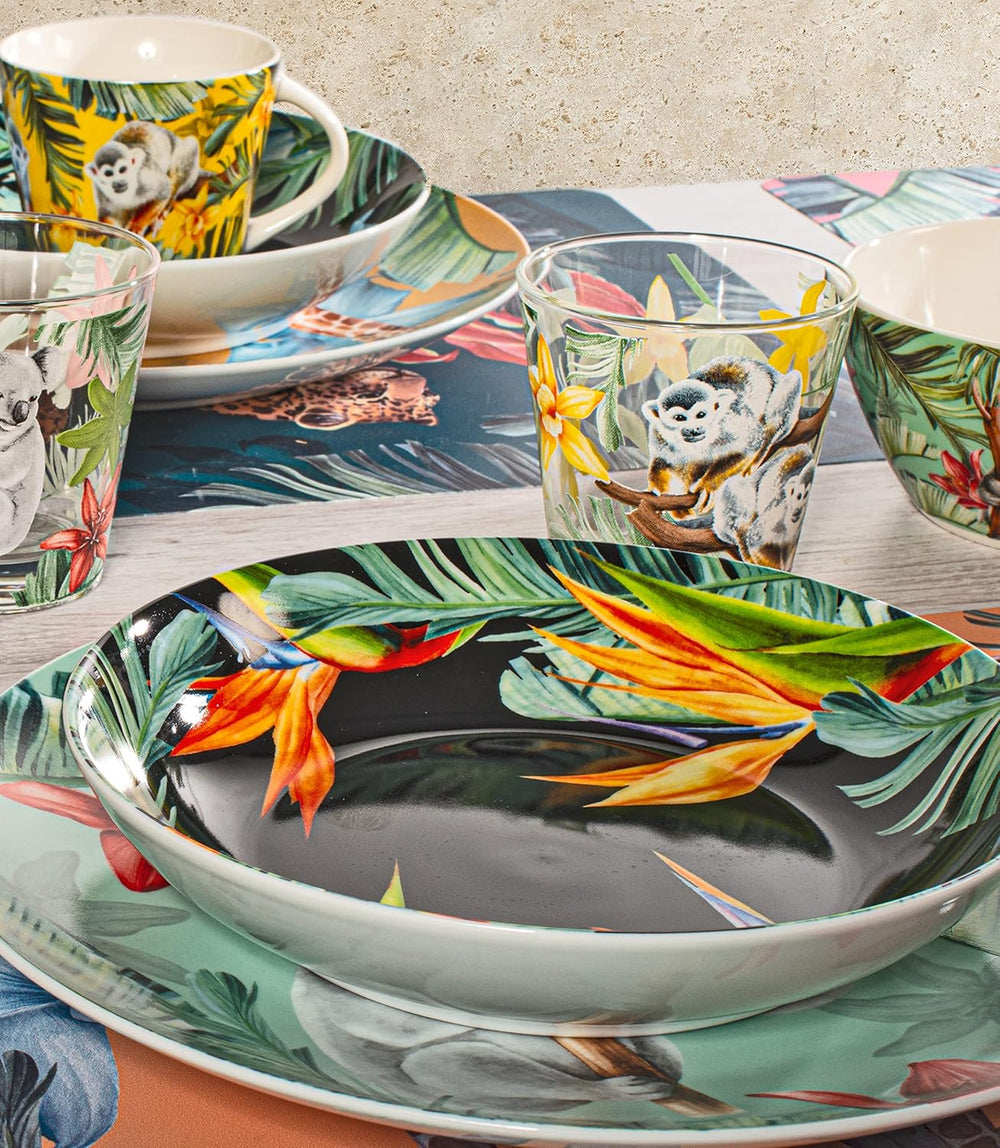 Servizio Tavola 18 Pezzi Exotic In Porcellana