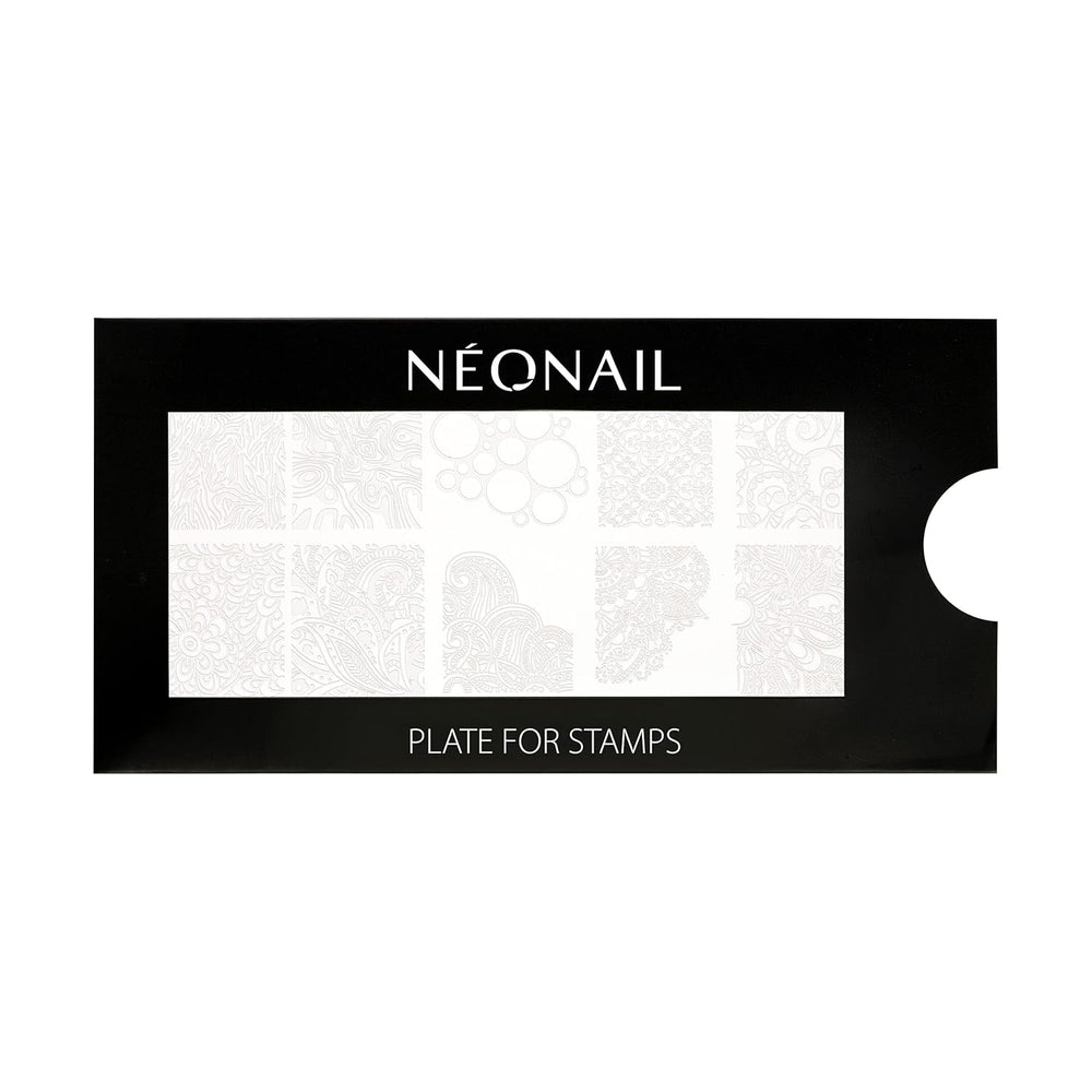 NÉONAIL Nagel Stempel Mit Schaber - Nägel Selber Machen - Nail Art Stamper - Nageldesign Für Nagel Schablone - French Nails Stempel - Silikon Nagelstempel