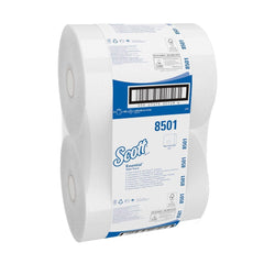 Scott Essential Jumbo Toilet Roll 8501 - hârtie igienică Jumbo Roll - 6 role X 1.053 coli 2 straturi hârtie igienică (2.400 M total)