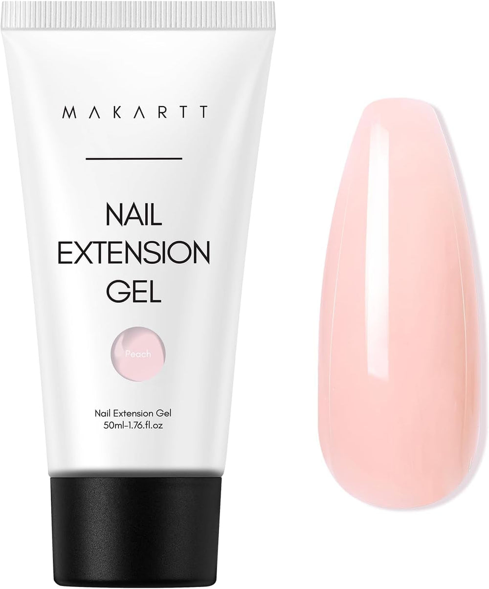 Makartt Poly Nail Extension Gel - 50 ML Extension Builder Acrylic Poly Nägel Aufbaugel Extender Gel Für Gelnägel Für Nagelverlängerung, Nagelstärkung, Nail Art Dekoration(Transparent)